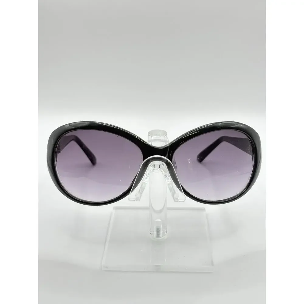 Cole Haan Oval Sunglasses Black Gradient Lenses Women